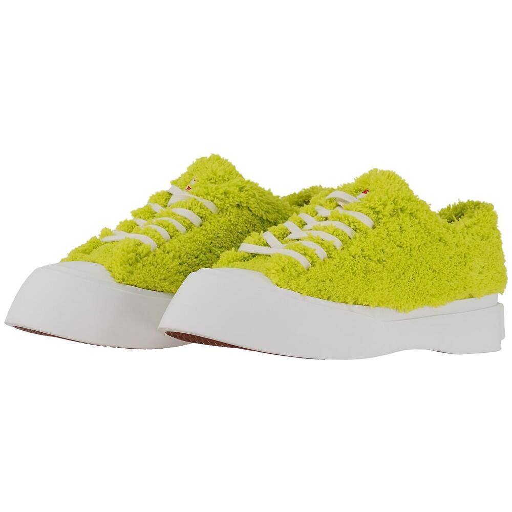 NEW MARNI men's pablo low sponge sneaker in light lime